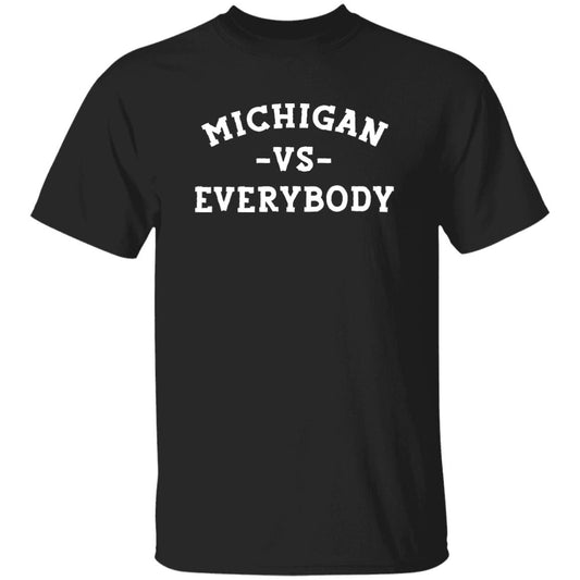 Michigan VS Everybody - White G500B Youth 5.3 oz 100% Cotton T-Shirt