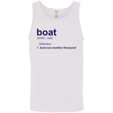 HRCL FL - Navy Boat.... Bust Out Another Thousand - 2 Sided G520 Cotton Tank Top 5.3 oz.