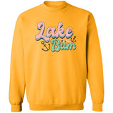 ***2 SIDED***  Lake Bum HRCL LL 2 Sided G180 Crewneck Pullover Sweatshirt