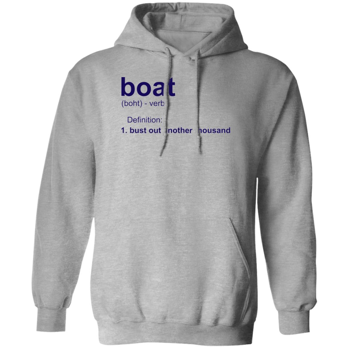 HRCL FL - Navy Boat.... Bust Out Another Thousand - 2 Sided G185 Pullover Hoodie