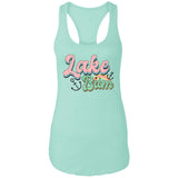 ***2 SIDED***  Lake Bum HRCL LL 2 Sided NL1533 Ladies Ideal Racerback Tank