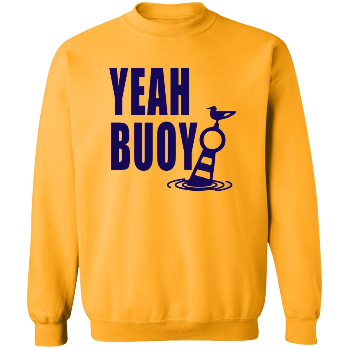 ***2 SIDED***  HRCL FL - Navy Yeah Buoy 2 Sided G180 Crewneck Pullover Sweatshirt