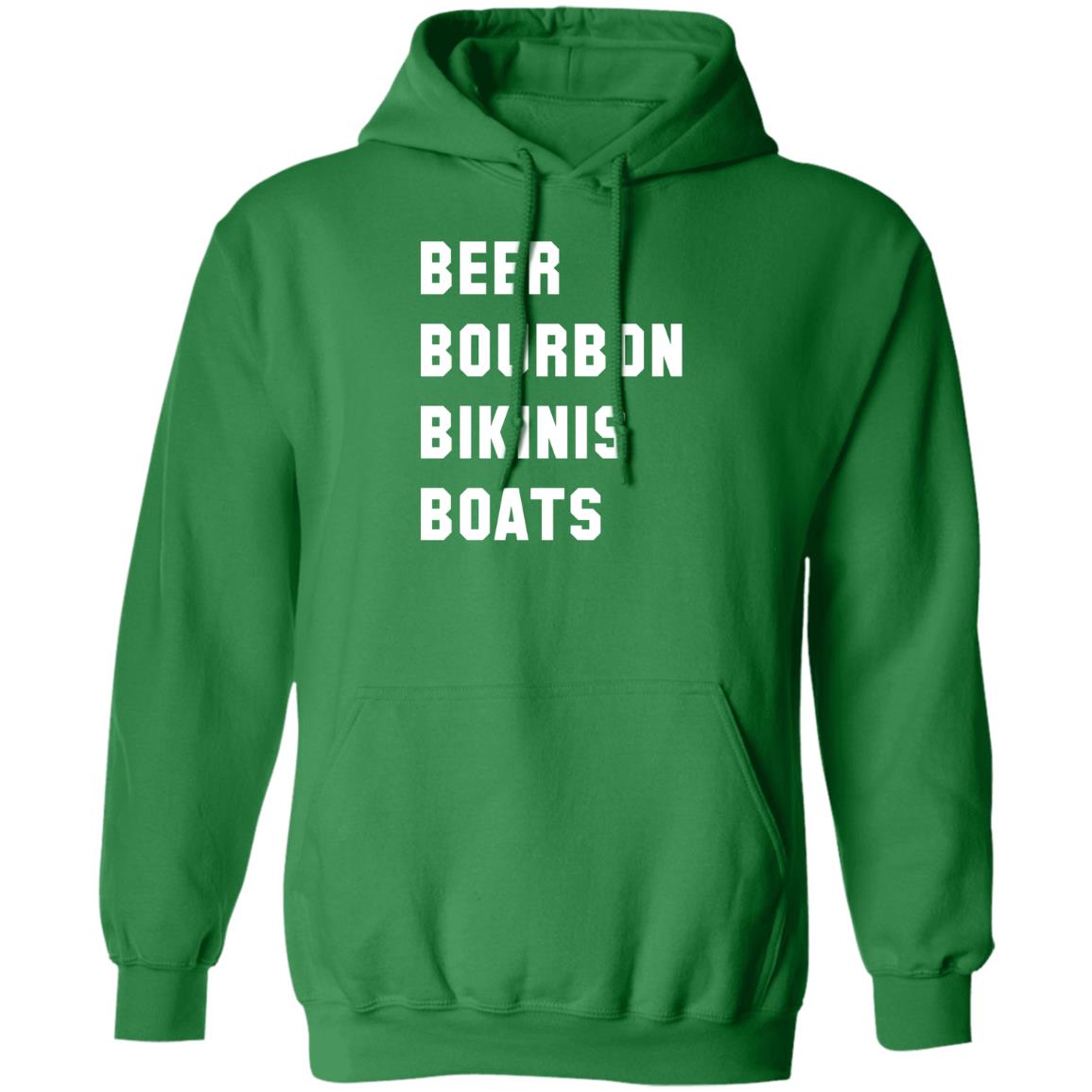 HRCL FL - Beer Bourbon Bikinis Boats - 2 Sided G185 Pullover Hoodie