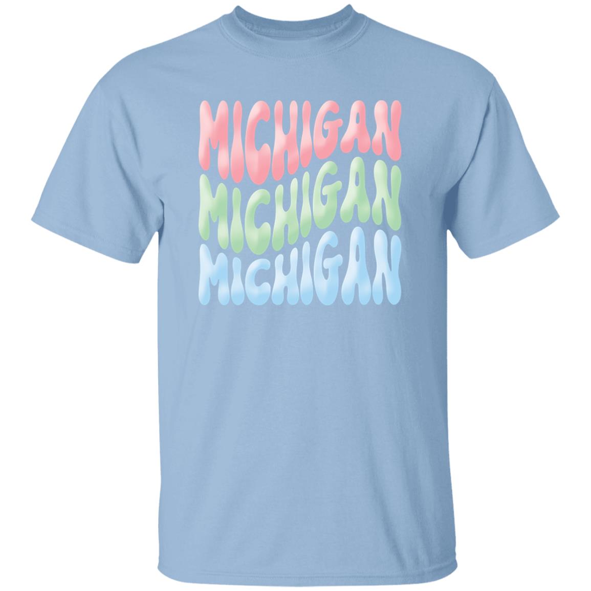 Michigan - Pastel Colors G500B Youth 5.3 oz 100% Cotton T-Shirt