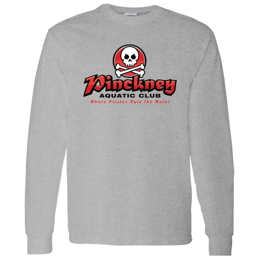 Pinckney Aquatic Club - B, W & R, G540 LS T-Shirt 5.3 oz.