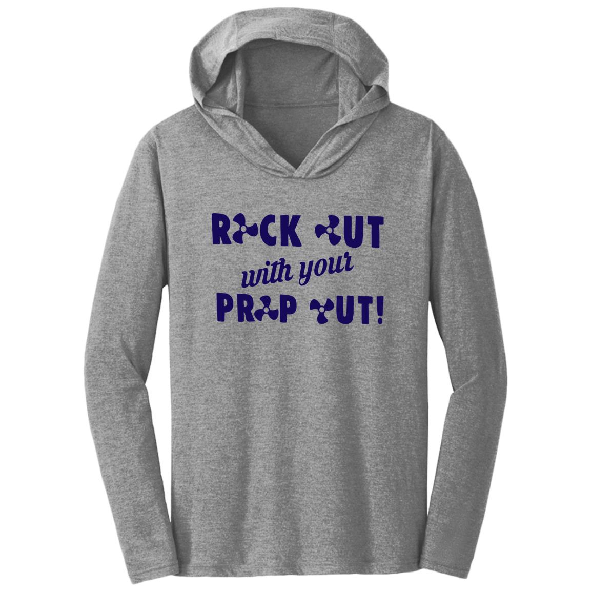 HRCL FL - Navy Rock Out with your Prop Out - 2 Sided DM139 Triblend T-Shirt Hoodie