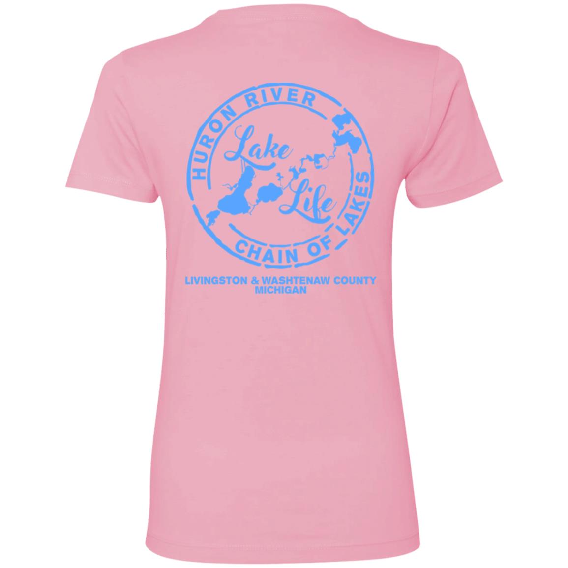 At the Lake Gettin' Tipsy HRCL LL 2 Sided NL3900 Ladies' Boyfriend T-Shirt