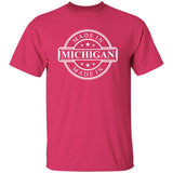 Made in Michigan - White G500B Youth 5.3 oz 100% Cotton T-Shirt