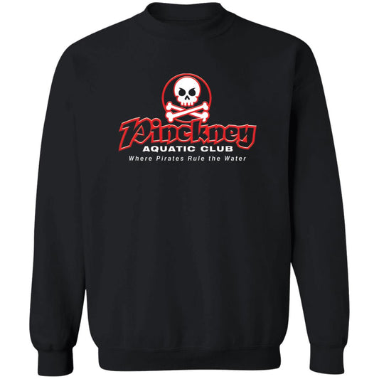 Pinckney Aquatic Club- R & W, G180 Crewneck Pullover Sweatshirt