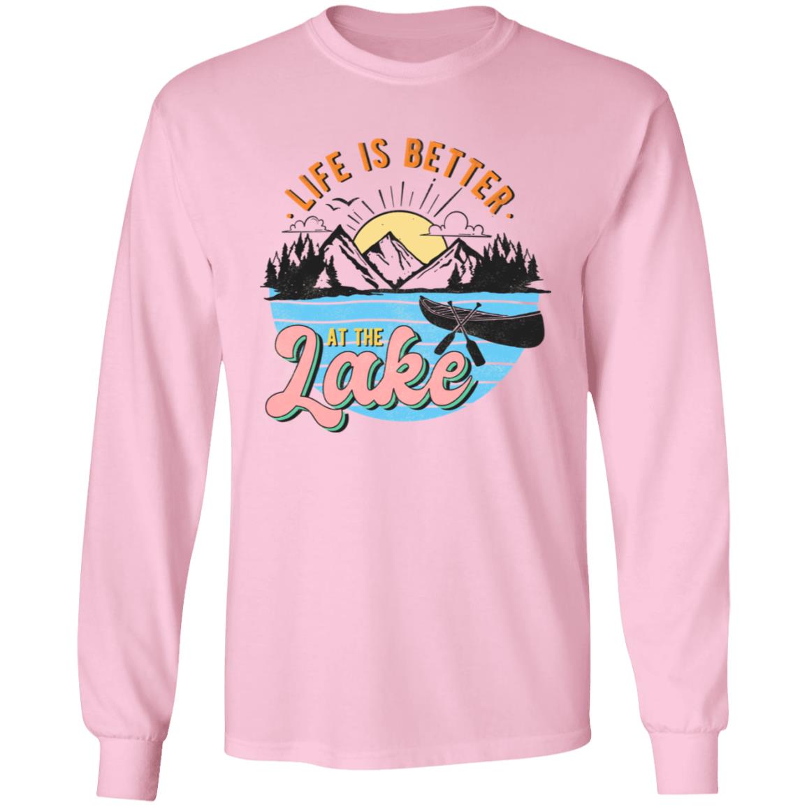 Life is Better at the Lake HRCL LL 2 Sided G540 LS T-Shirt 5.3 oz.