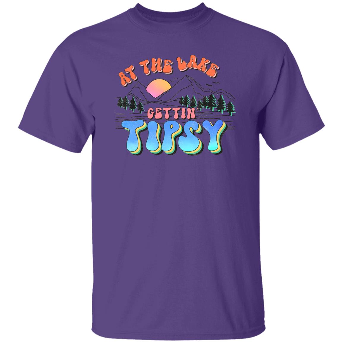 ***2 SIDED***  At the Lake Gettin' Tipsy HRCL LL 2 Sided G500 5.3 oz. T-Shirt