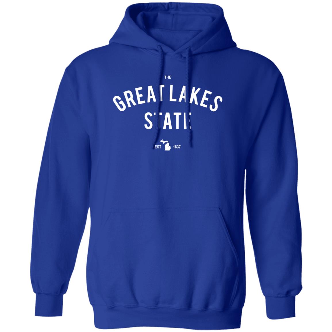 The Great Lakes State - White G185 Pullover Hoodie