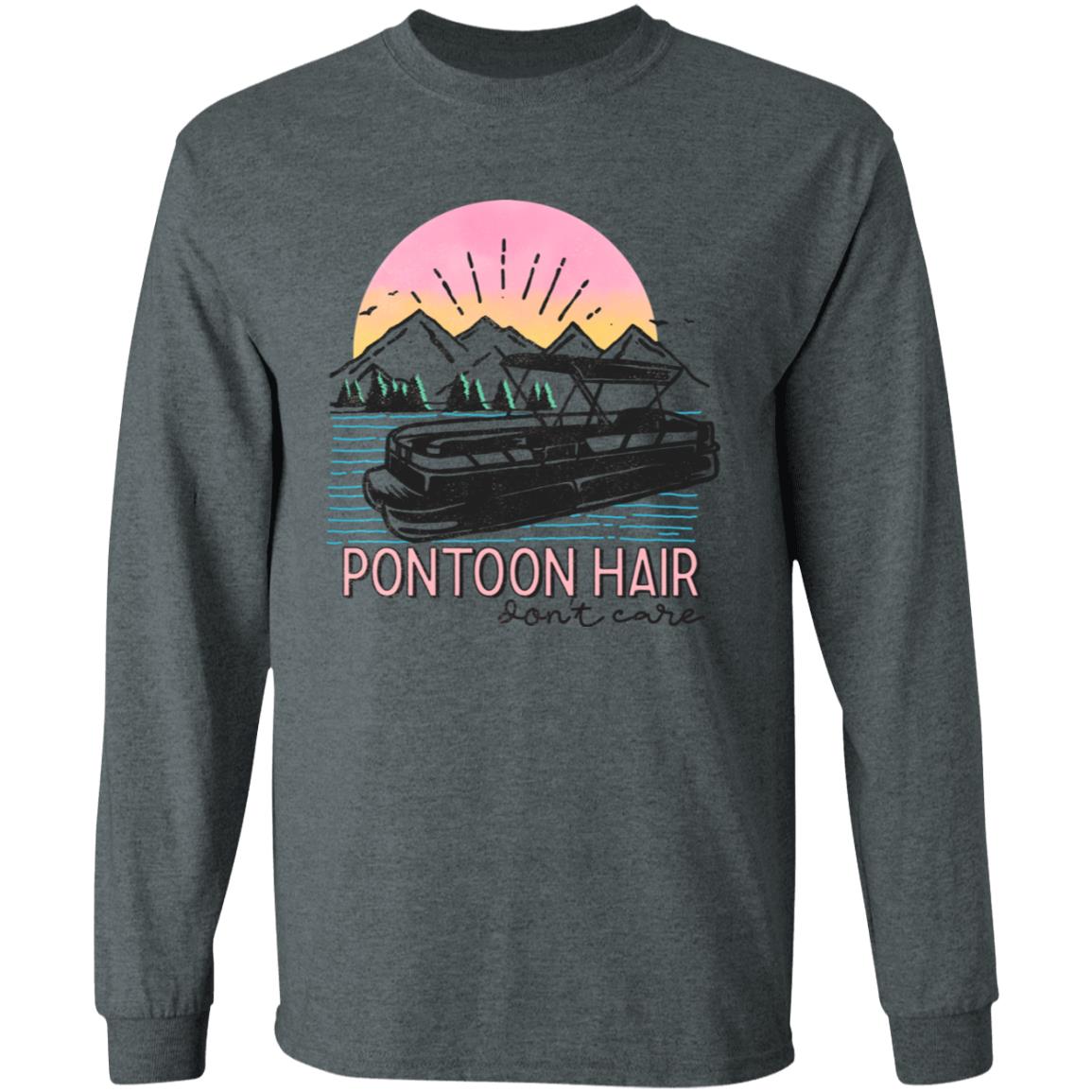 Pontoon Hair HRCL LL 2 Sided G540 LS T-Shirt 5.3 oz.