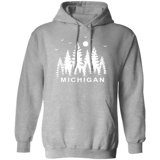Michigan Pintrees - White G185 Pullover Hoodie