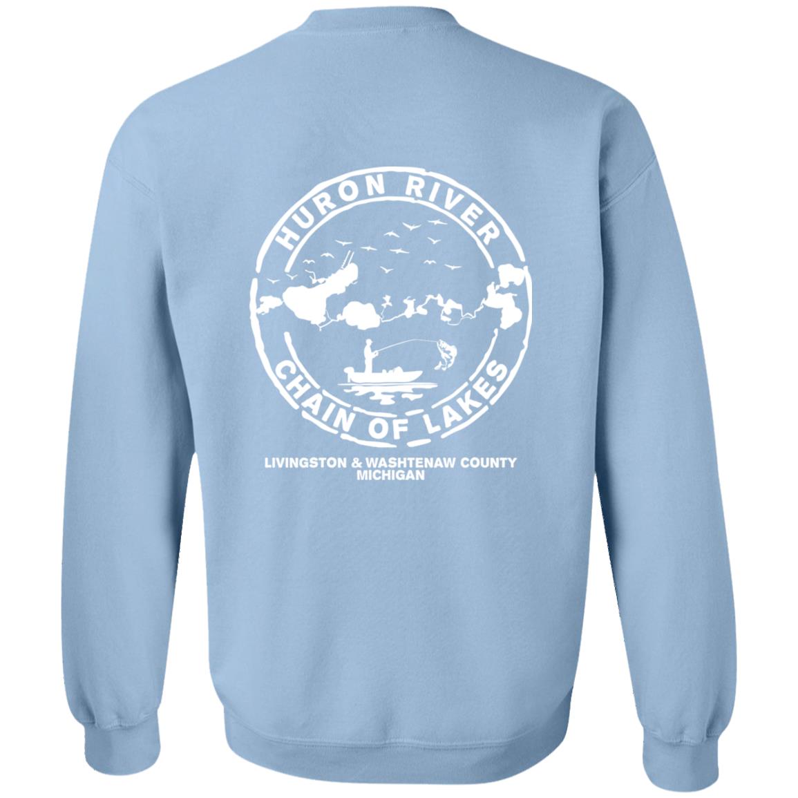 ***2 SIDED***  HRCL FL - Keeping it Reel - 2 Sided G180 Crewneck Pullover Sweatshirt