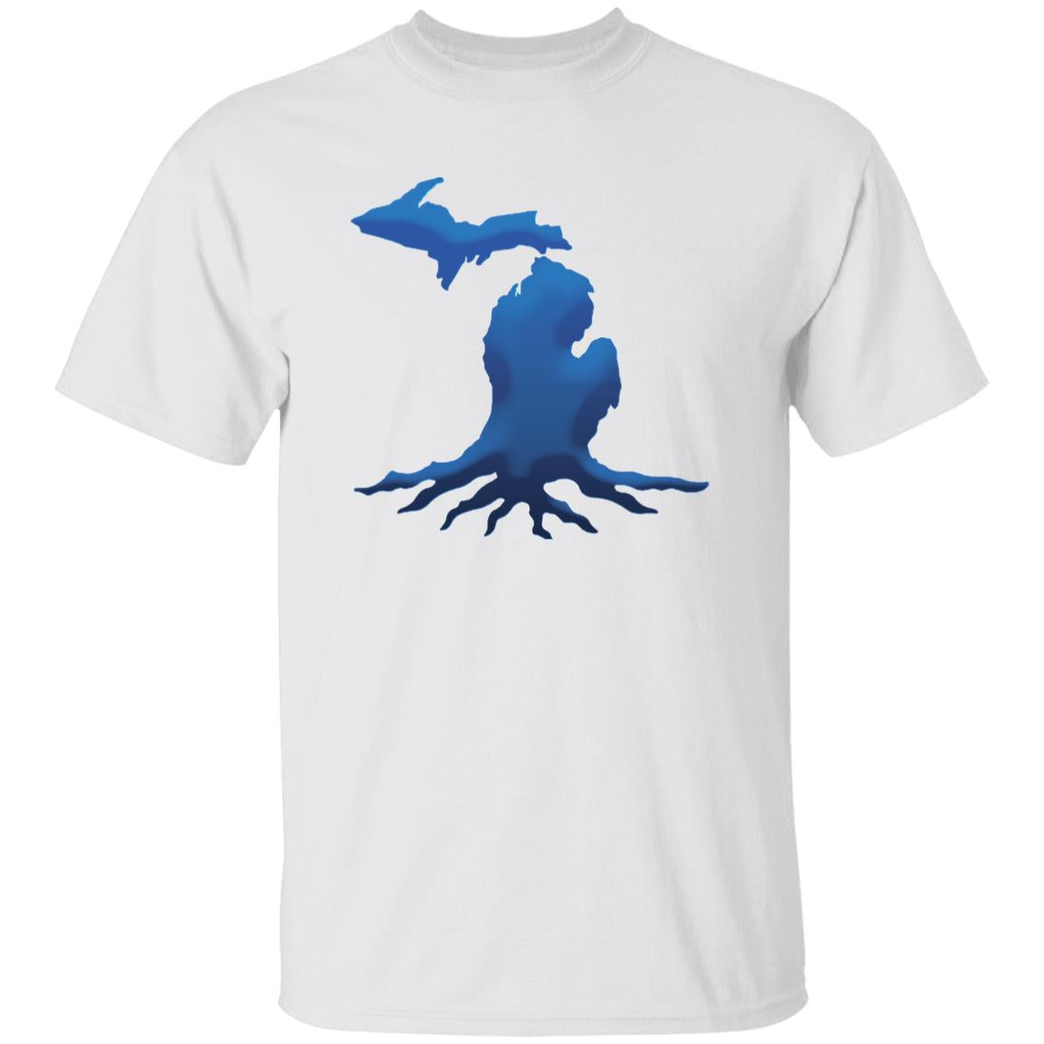 Michigan Roots Blue G500B Youth 5.3 oz 100% Cotton T-Shirt