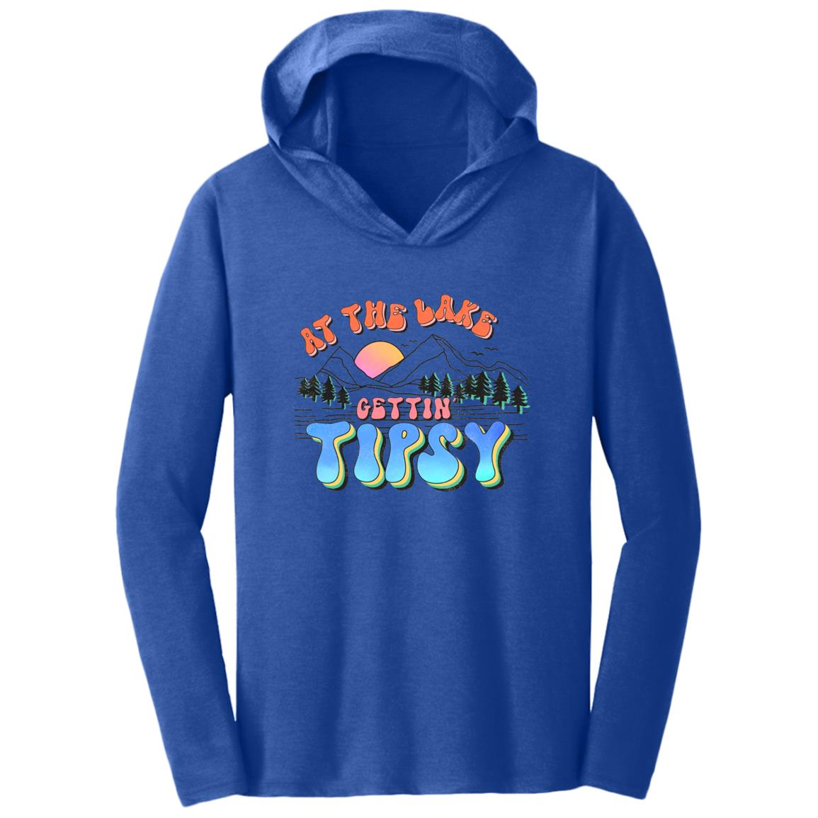 At the Lake Gettin' Tipsy HRCL LL 2 Sided DM139 Triblend T-Shirt Hoodie