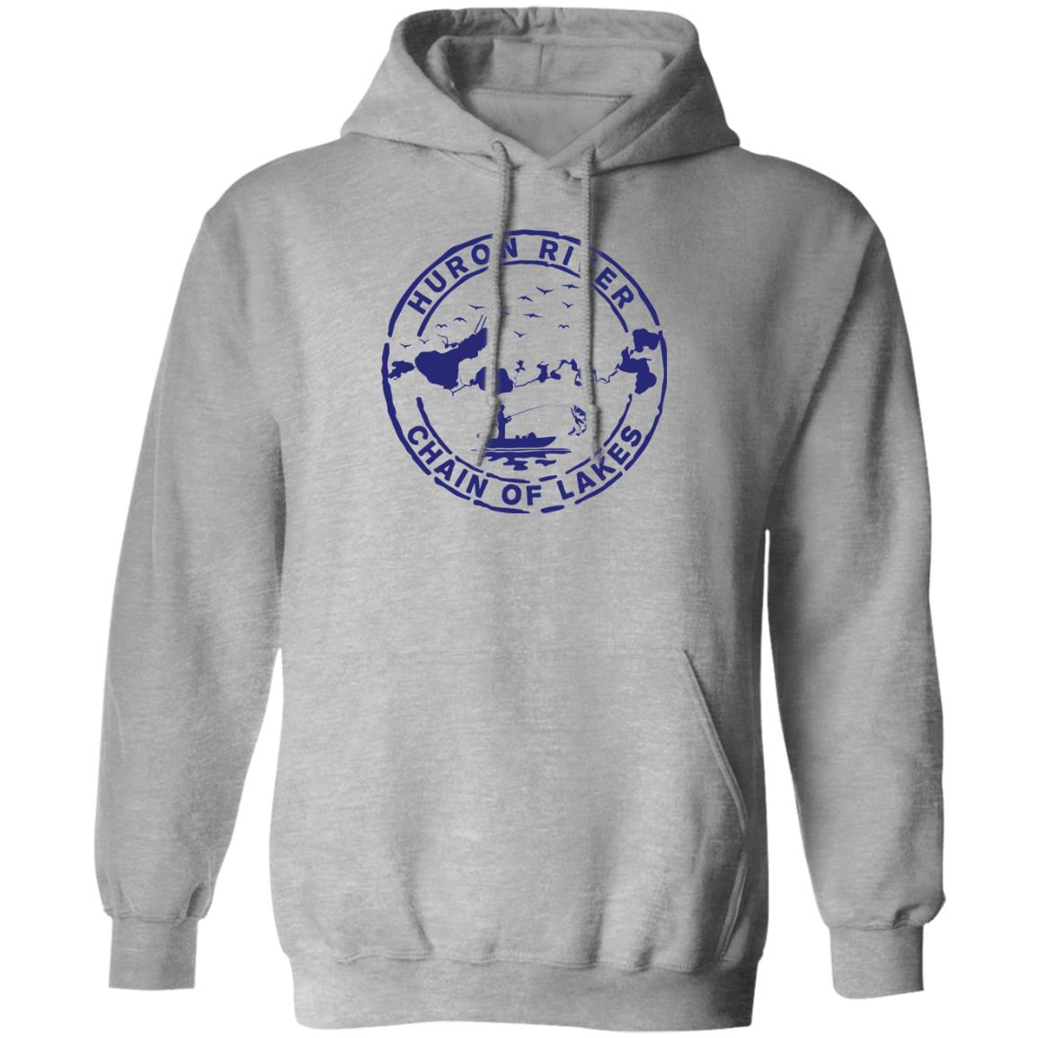 HRCL Fishing Logo Navy - G185 Pullover Hoodie