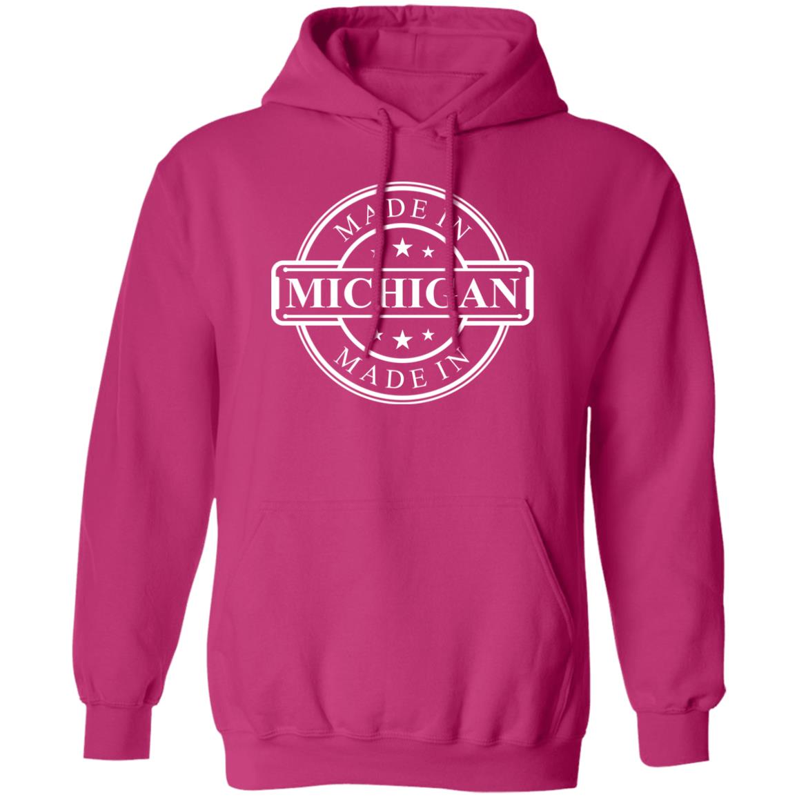 Made in Michigan - White G185 Pullover Hoodie