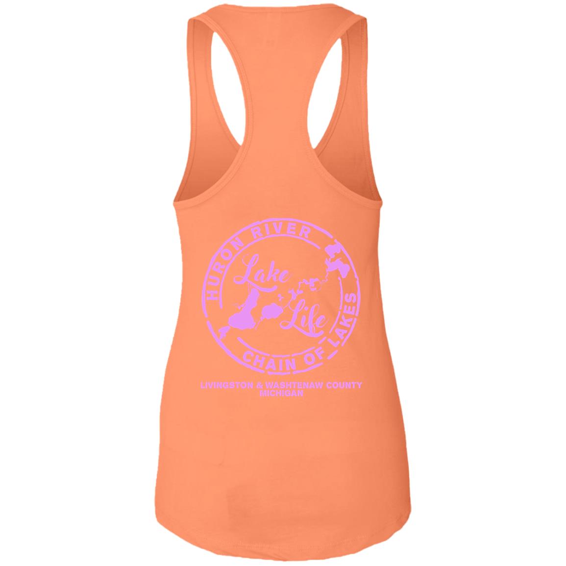 ***2 SIDED***  Lake Life  HRCL LL 2 Sided NL1533 Ladies Ideal Racerback Tank