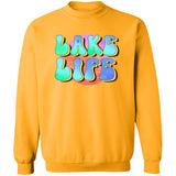 ***2 SIDED***  Lake Life  HRCL LL 2 Sided G180 Crewneck Pullover Sweatshirt