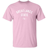 The Great Lakes State - White G500B Youth 5.3 oz 100% Cotton T-Shirt