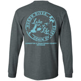 Living the Dream at the Lake HRCL LL 2 Sided G540 LS T-Shirt 5.3 oz.