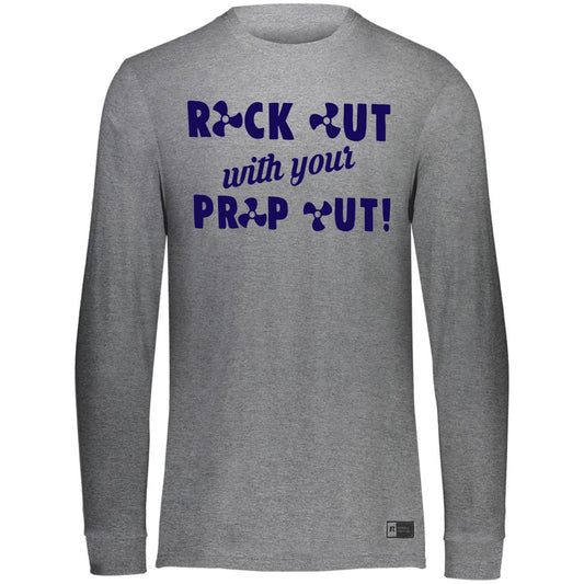 HRCL FL - Navy Rock Out with your Prop Out - 2 Sided 64LTTM Essential Dri-Power Long Sleeve Tee