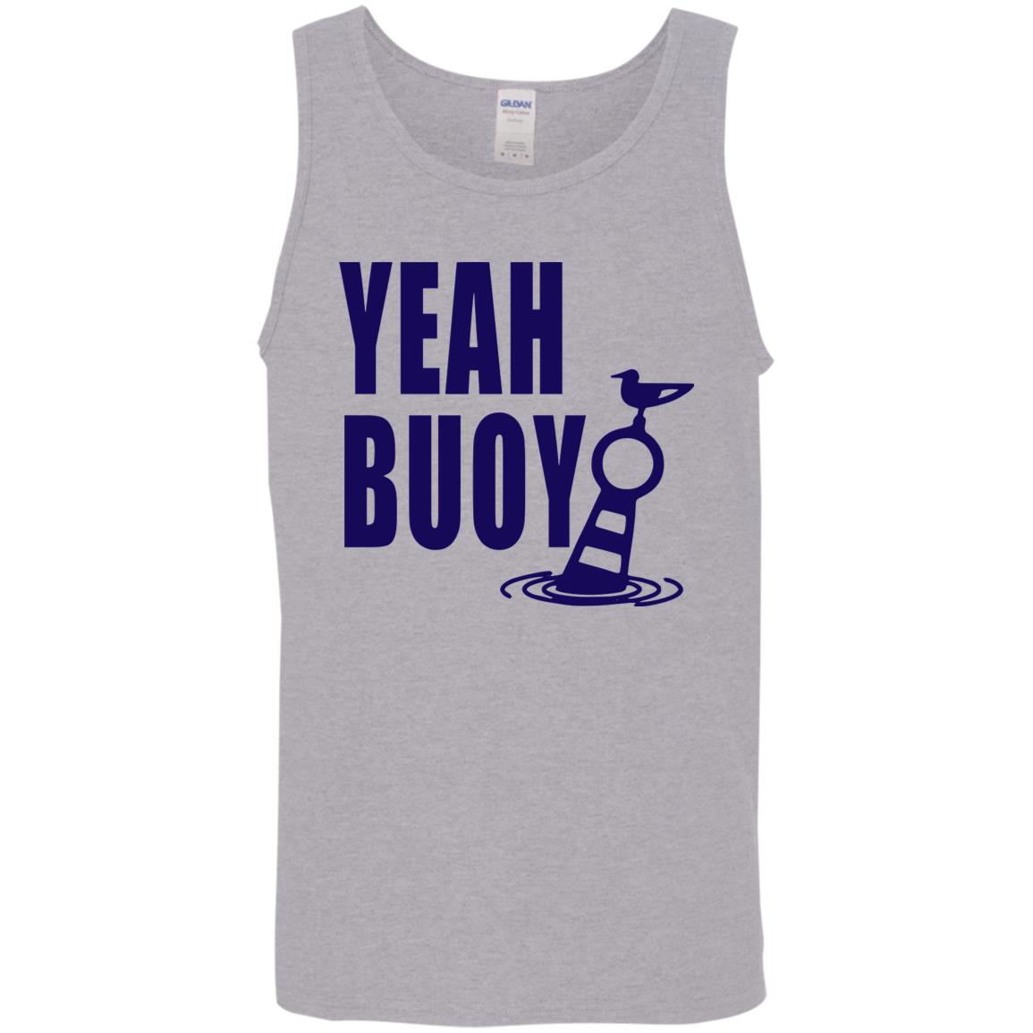 ***2 SIDED***  HRCL FL - Navy Yeah Buoy 2 Sided G520 Cotton Tank Top 5.3 oz.