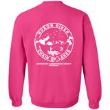 ***2 SIDED***  HRCL FL - Boats N Hoes - 2 Sided G180 Crewneck Pullover Sweatshirt