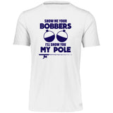 HRCL FL - Navy Show Me Your Bobbers I'll Show You My Pole - 2 Sided 64STTM Essential Dri-Power Tee