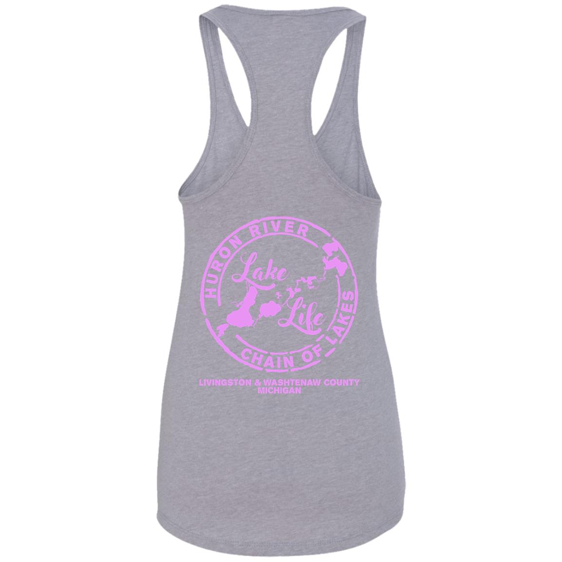 ***2 SIDED***  Lake Life  HRCL LL 2 Sided NL1533 Ladies Ideal Racerback Tank