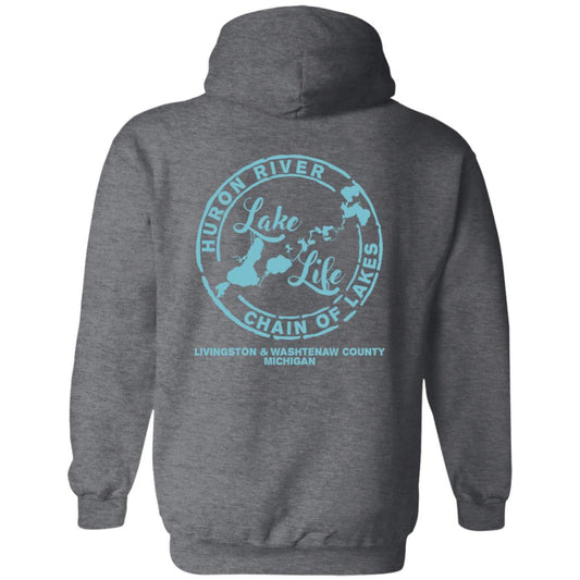 ***2 SIDED***  Living the Dream at the Lake HRCL LL 2 Sided G185 Pullover Hoodie