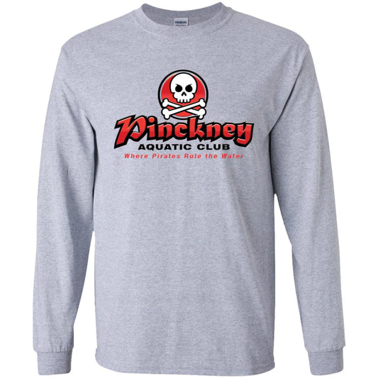 Pinckney Aquatic Club - B, W & R, G240B Youth LS T-Shirt