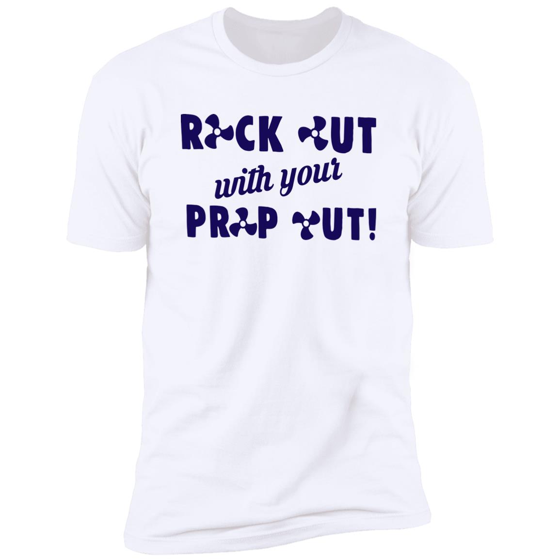 ***2 SIDED***  HRCL FL - Navy Rock Out with your Prop Out - 2 Sided NL3600 Premium Short Sleeve T-Shirt