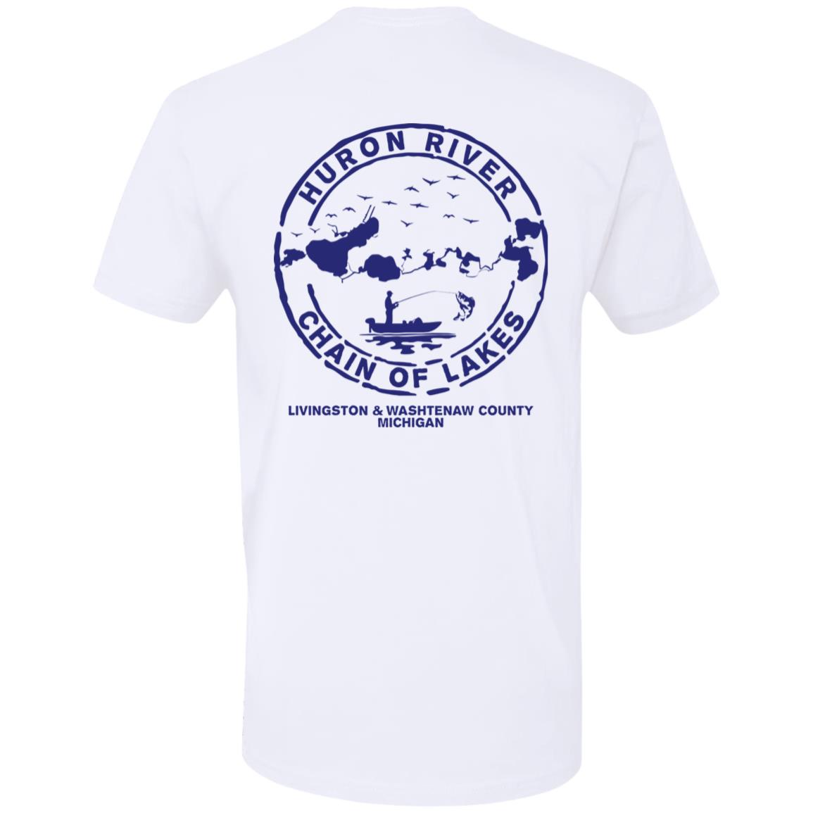 ***2 SIDED***  HRCL FL - Navy Show Me Your Bobbers I'll Show You My Pole - 2 Sided NL3600 Premium Short Sleeve T-Shirt