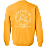 ***2 SIDED***  Lake Babe HRCL LL 2 Sided G180 Crewneck Pullover Sweatshirt