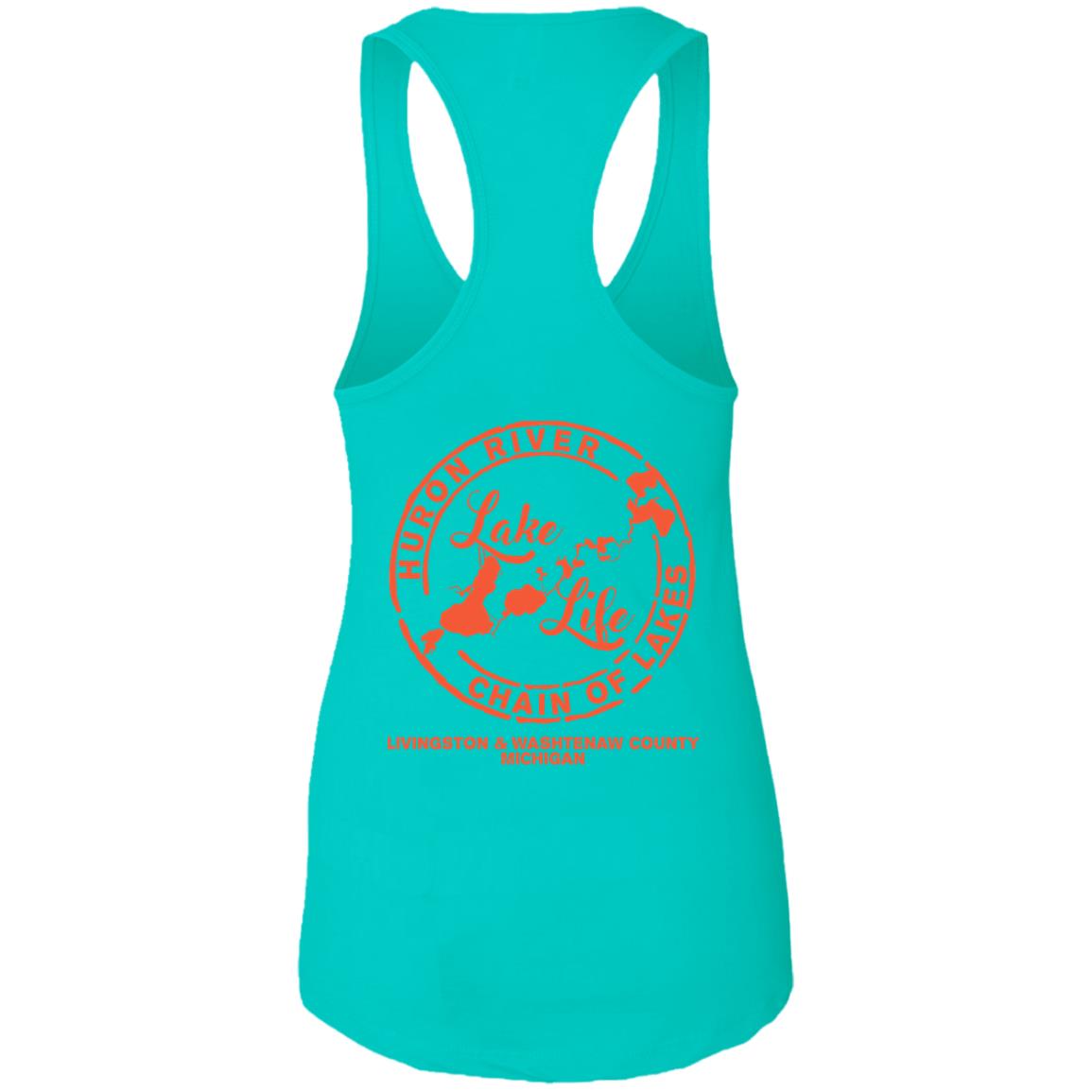 ***2 SIDED***  On Lake Time HRCL LL 2 Sided NL1533 Ladies Ideal Racerback Tank