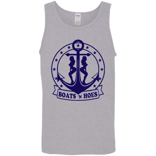 HRCL FL - Navy Boats N Hoes - 2 Sided G520 Cotton Tank Top 5.3 oz.
