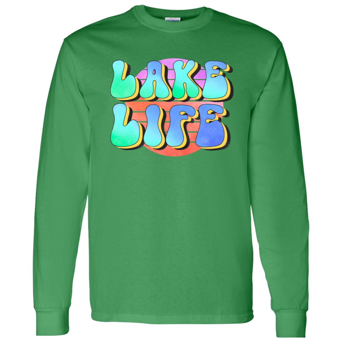 Lake Life  HRCL LL 2 Sided G540 LS T-Shirt 5.3 oz.