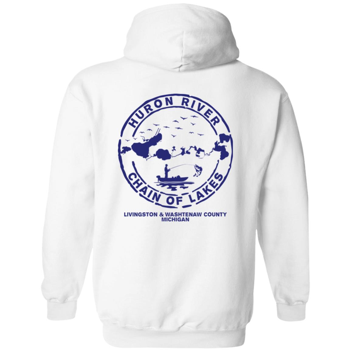 ***2 SIDED***  HRCL FL - Navy Lets Get Nauti - 2 Sided G185 Pullover Hoodie