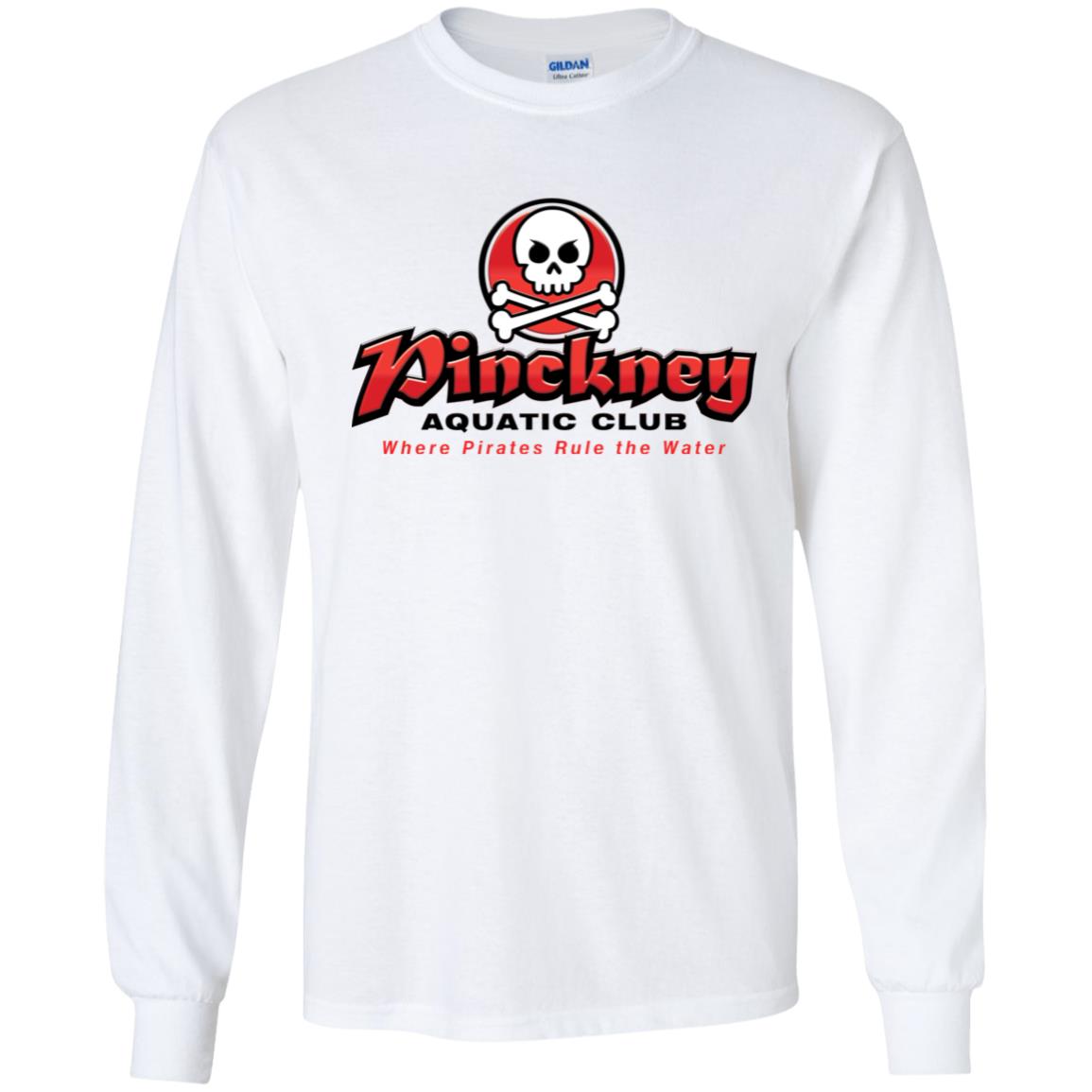 Pinckney Aquatic Club - B, W & R, G240B Youth LS T-Shirt