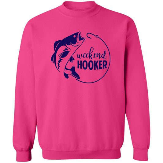 ***2 SIDED***  HRCL FL - Navy Weekend Hooker - 2 Sided G180 Crewneck Pullover Sweatshirt