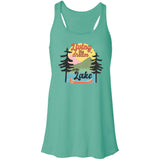 Living the Dream at the Lake HRCL LL 2 Sided B8800 Flowy Racerback Tank