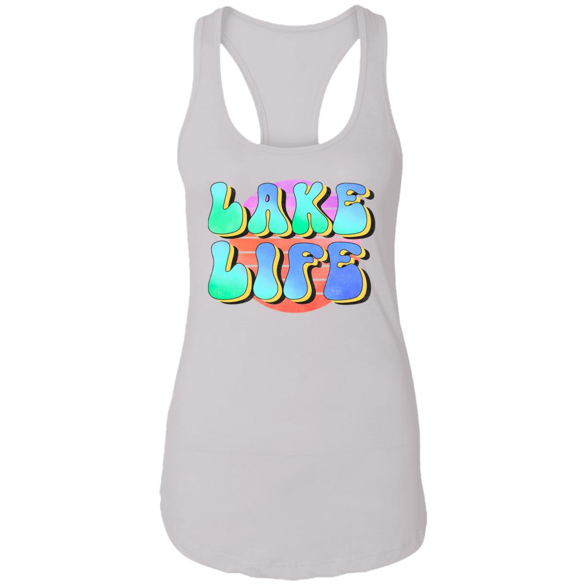 ***2 SIDED***  Lake Life  HRCL LL 2 Sided NL1533 Ladies Ideal Racerback Tank