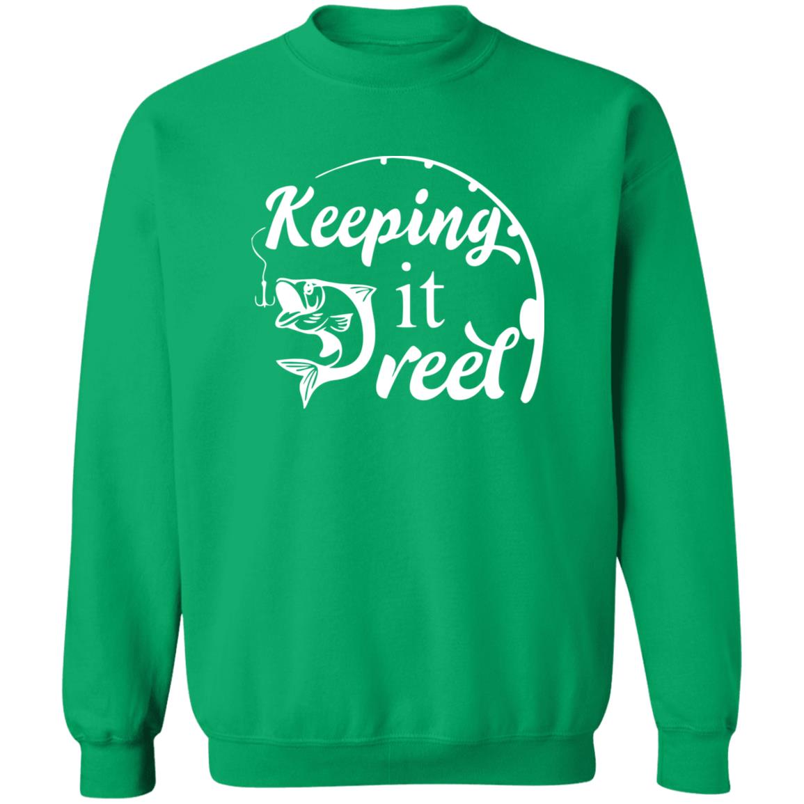 ***2 SIDED***  HRCL FL - Keeping it Reel - 2 Sided G180 Crewneck Pullover Sweatshirt