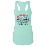 ***2 SIDED***  At the Lake Gettin' Tipsy HRCL LL 2 Sided NL1533 Ladies Ideal Racerback Tank