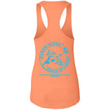***2 SIDED***  The Lake is My Happy Place HRCL LL 2 Sided NL1533 Ladies Ideal Racerback Tank