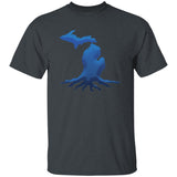 Michigan Roots Blue G500B Youth 5.3 oz 100% Cotton T-Shirt