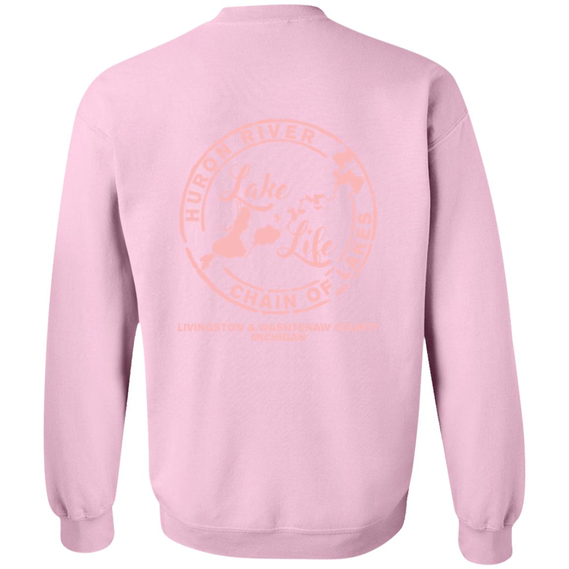 ***2 SIDED***  Lake Bum HRCL LL 2 Sided G180 Crewneck Pullover Sweatshirt